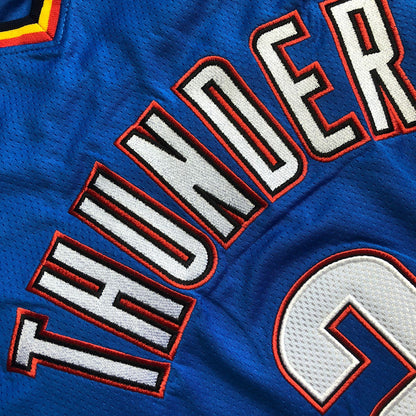 Shai Gilgeous-Alexander Oklahoma City Thunder Blue Embroidered  Jersey