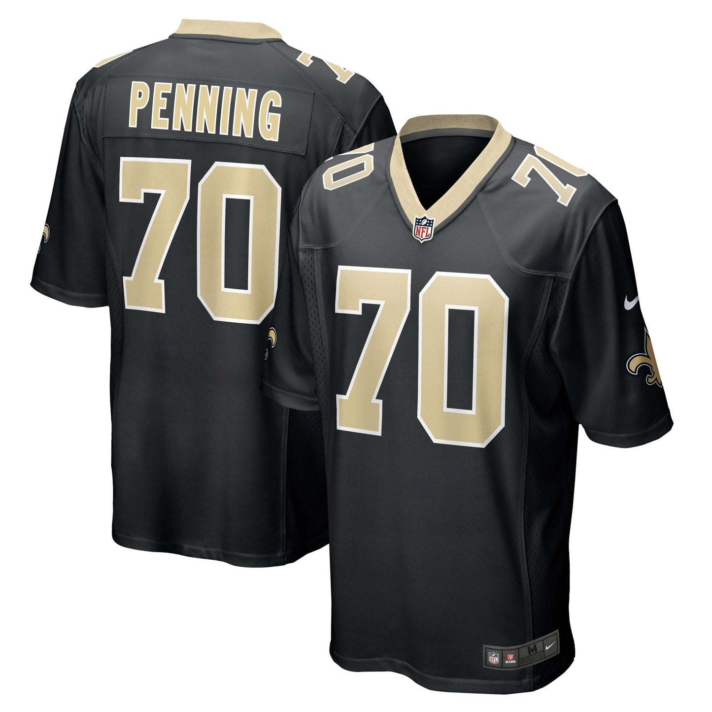Trevor Penning New Orleans Saints Nike   Game Jersey - Black