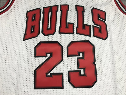 Michael Jordan Chicago Bulls 23 White Thorwback Jersey