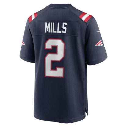 Jalen Mills New England Patriots Nike Game   Jersey - Navy