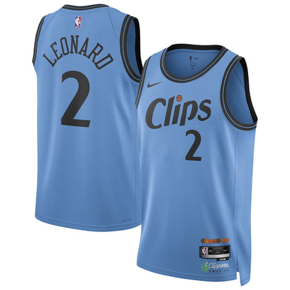 Unisex LA Clippers Kawhi Leonard  Light Blue 2024/25 Swingman Jersey - City Edition