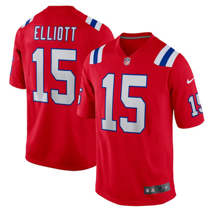Ezekiel Elliott New England Patriots Nike Male Adult Alternate Game   Jersey - Red