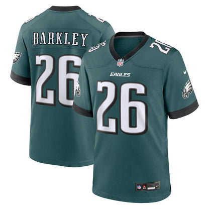 Saquon Barkley Philadelphia Eagles Nike Game   Jersey - Midnight Green