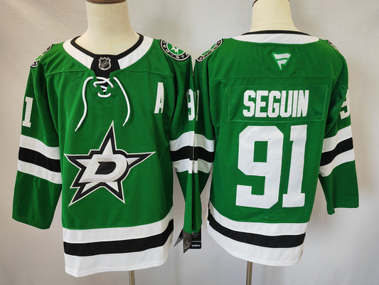 Men's Dallas Stars Tyler Seguin #91  Green Player Jersey