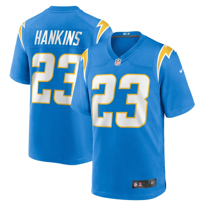 Matt Hankins Los Angeles Chargers Nike Team Game Jersey -  Powder Blue