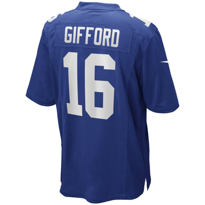 Frank Gifford New York Giants Nike Game Retired   Jersey - Royal