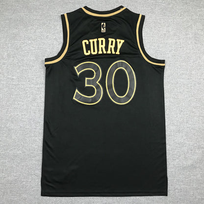 Golden State Warriors Stephen Curry #30 "Black & Gold" City Edition Swingman Jersey - Embroidered