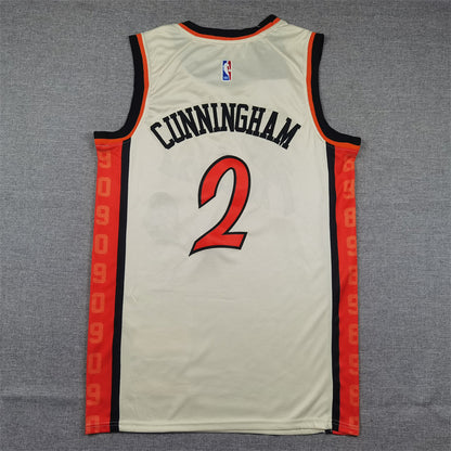 Detroit Pistons Cade Cunningham #2 2025 City Edition Swingman Jersey — Embroidered