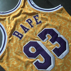 Los Angeles Lakers BAPE Yellow 93 MN