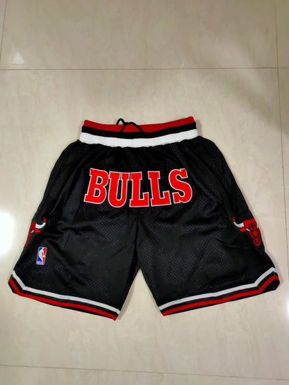 Chicago Bulls Black Collaboration Retro Pocket Shorts