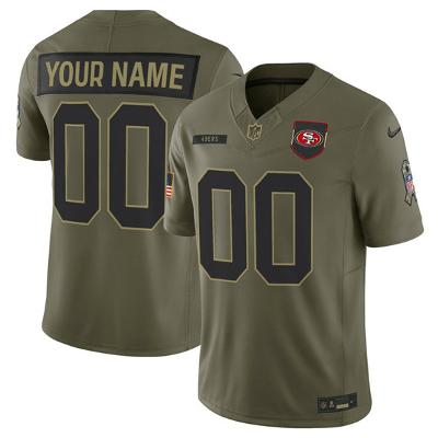 Men's San Francisco 49ers Active Player Custom Olive 2025 Salute to Service Lim