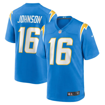Tyler Johnson Los Angeles Chargers Nike Team Game Jersey -  Powder Blue