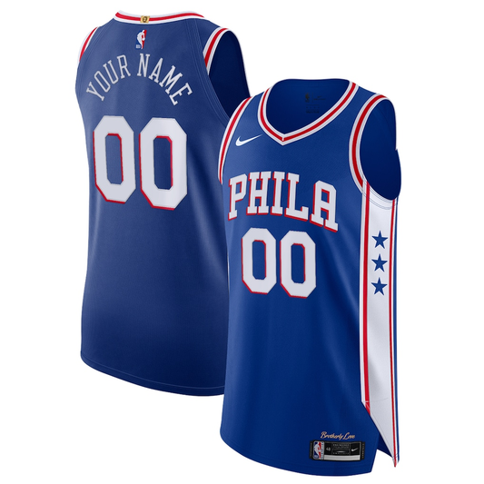 Custom Philadelphia 76ers Player Edition Jersey