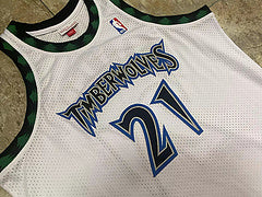 Kevin Garnett Minnesota Timberwolves 21 White MN