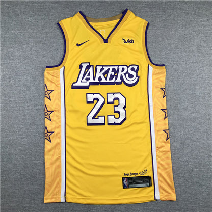 LeBron James Los Angeles Lakers #23 City Edition Swingman Set — Embroidered