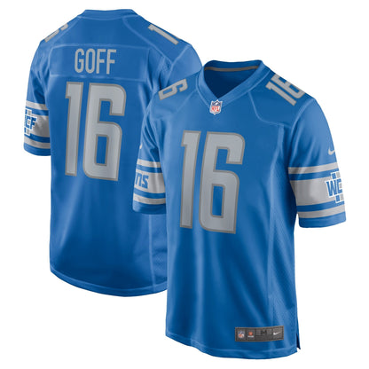 Jared Goff Detroit Lions Nike Game Jersey - Blue