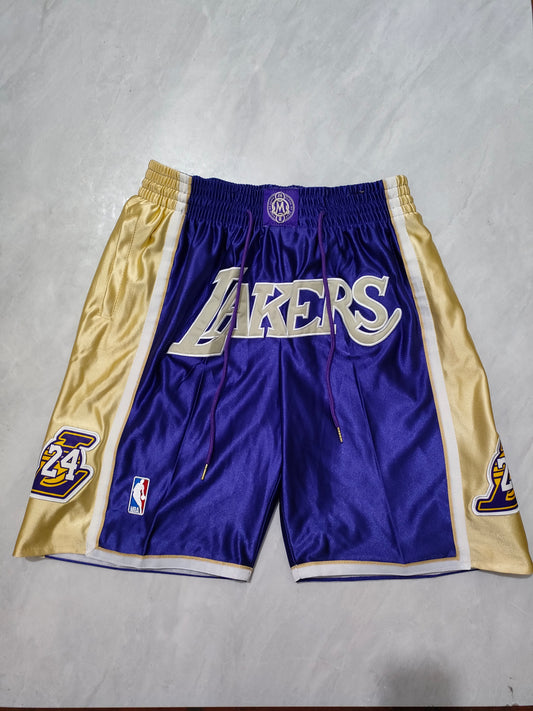 Los Angeles Lakers Kobe Hall of Fame Purple Pocket Shorts