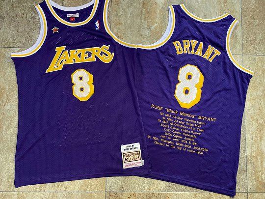LeBron Bryant Los Angeles Lakers Purple 8 MN