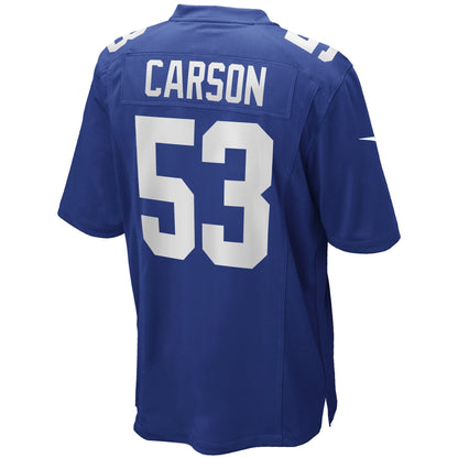 Harry Carson New York Giants Nike Game Retired   Jersey - Royal