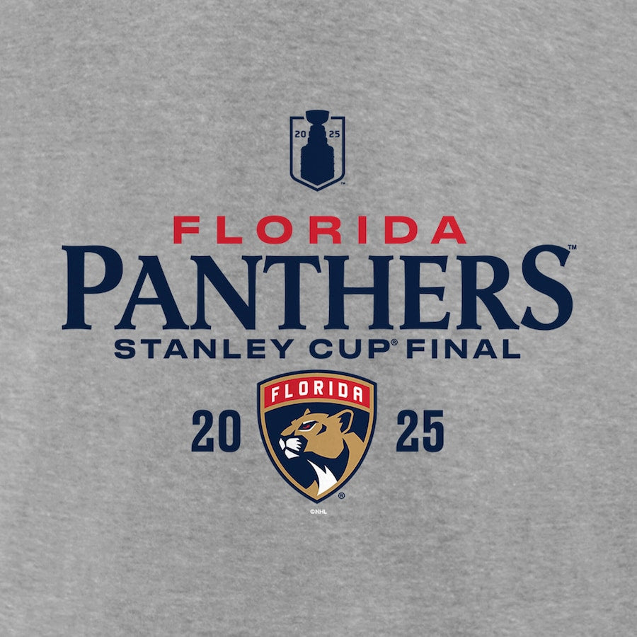 Men's Florida Panthers Fanatics Heather Gray 2025 Stanley Cup Final Roster T-Shirt
