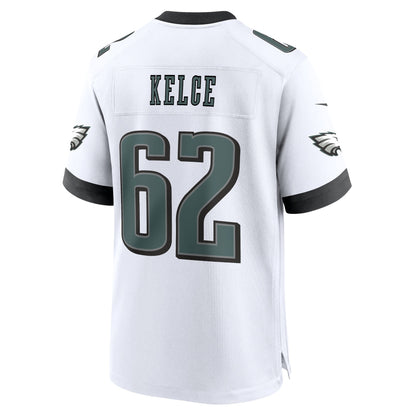 Jason Kelce Philadelphia Eagles Nike White Game Jersey - White