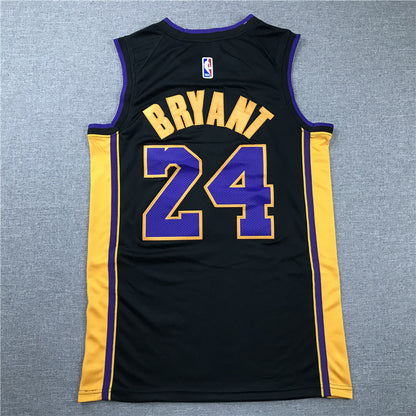 Los Angeles Lakers #24 Kobe Bryant Retired Black Jersey