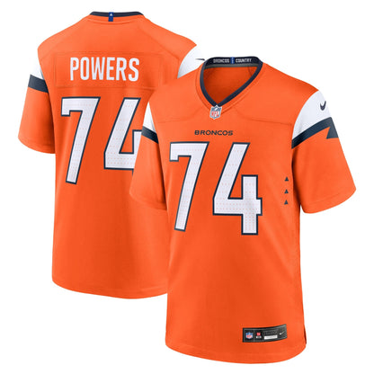 Ben Powers Denver Broncos Nike Team Game Jersey -  Orange