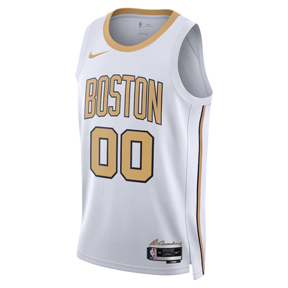 Boston Celtics Nike White 2025/26 City Edition Swingman Custom Jersey