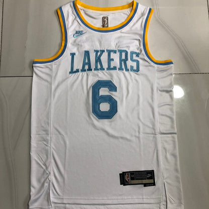 LeBron James Los Angeles Lakers White 6 MN