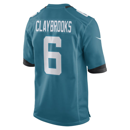 Chris Claybrooks Jacksonville Jaguars Nike Game   Jersey - Teal