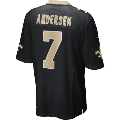 Morten Andersen New Orleans Saints Nike Game Retired   Jersey - Black