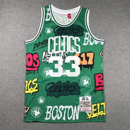 Celtics #33 Graffiti Jersey