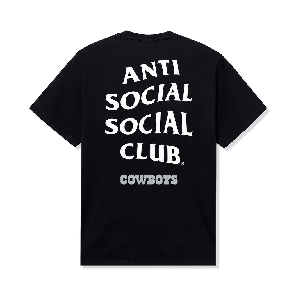 Dallas Cowboys AntiSocialSocialClub x NFL Black Team T-Shirt
