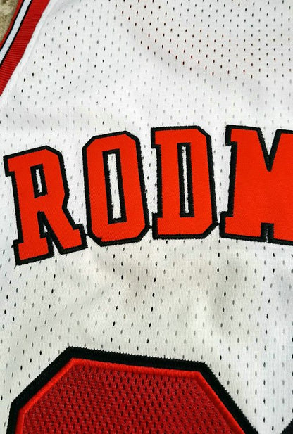 Chicago Bulls Dennis Rodman 91 White Jersey