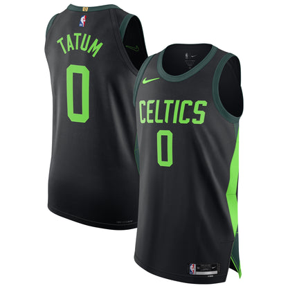 Men's Boston Celtics Jayson Tatum Black 2024/25  Player Jersey - City Edition