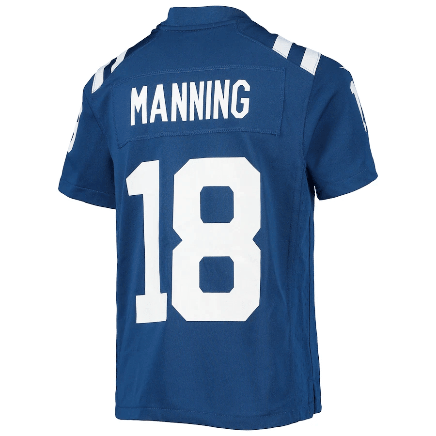 Peyton Manning 18 Indianapolis Colts Youth Retired Player Game Jersey - Royal