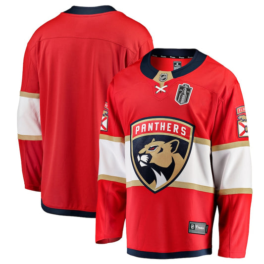 Men's Florida Panthers Fanatics Red 2025 Stanley Cup Final Home Breakaway Jersey
