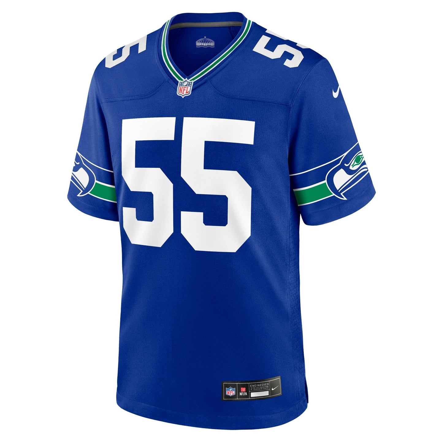 Brian Bosworth Seattle Seahawks Nike Throwback Retired   Game Jersey - Royal