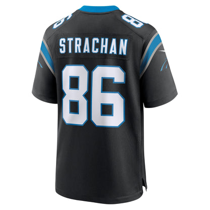 Mike Strachan Carolina Panthers Nike  Game Jersey -  Black