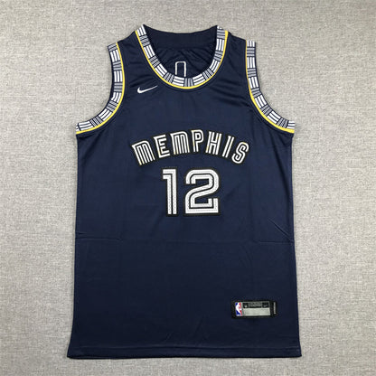 Youth Ja Morant Memphis Grizzlies #12 City Edition Embroidered Jersey