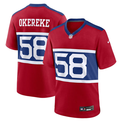 Bobby Okereke New York Giants Nike Alternate   Game Jersey - Century Red