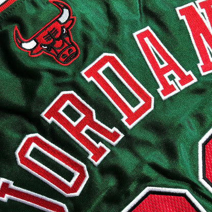 Michael Jordan Chicago Bulls Jersey 23 Green -Retro Dense Embroidery
