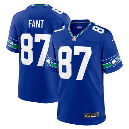 Noah Fant Seattle Seahawks Nike Throwback   Game Jersey - Royal