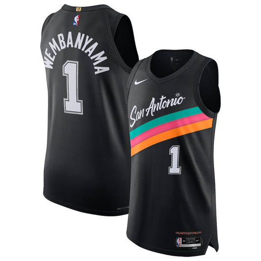 San Antonio Spurs Victor Wembanyama Black 2025/26 Player Jersey - City Edition