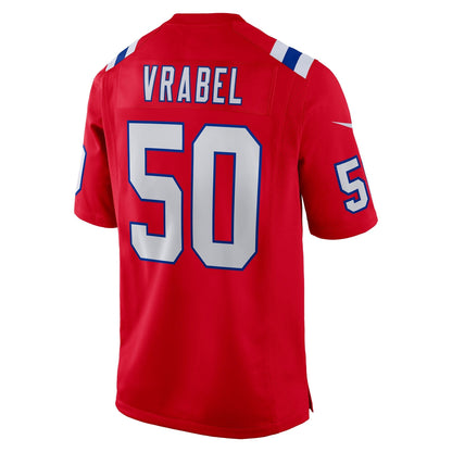 Mike Vrabel New England Patriots Nike Retired   Alternate Game Jersey - Red