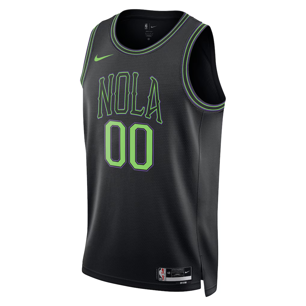 New Orleans Pelicans Nike Black 2025/26 City Edition Swingman Custom Jersey