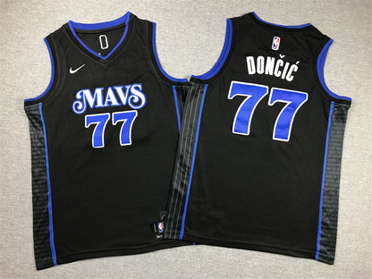 Youth Luka Dončić Dallas Mavericks #77 City Edition Embroidered  Jersey