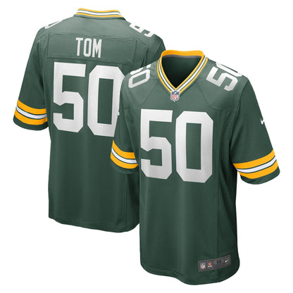 Zach Tom Green Bay Packers Nike Game   Jersey - Green