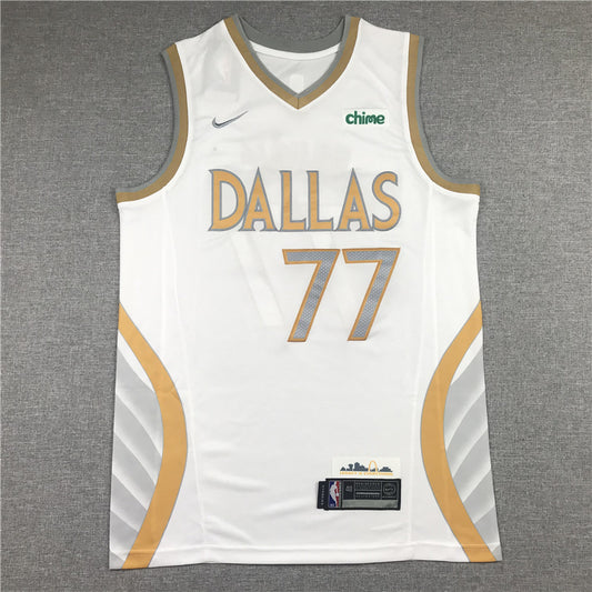 Dallas Mavericks Luka Doncic #77 City Edition Swingman Jersey — Embroidered