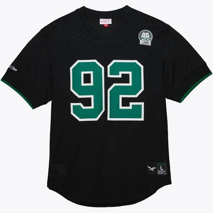 Men's Mitchell & Ness Reggie White Black Philadelphia Eagles Retired Player Name Number Mesh Top